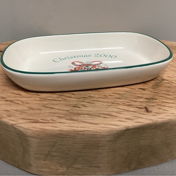 Vintage Christmas 2000 - Ceramic Crafted Dish / Tray / Decor by Pfaltzgraff USA - Picture 4 of 11